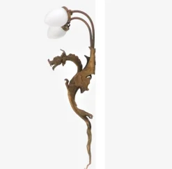 Sale Pamono 2 -Light Gilded Bronze Dragon Wall Light