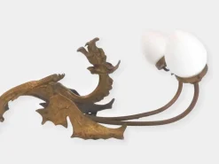 Sale Pamono 2 -Light Gilded Bronze Dragon Wall Light