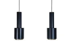 Online Pamono A110 Hand Grenade Hanging Lamps in Black with Brass Details by Alvar Aalto for Artek, Set of 2