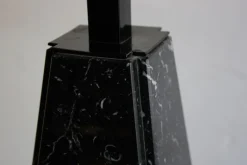 Pamono Abat Jour Table Lamp in Black Marble by Cini Boeri for Arteluce, 1970s