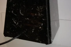 Pamono Abat Jour Table Lamp in Black Marble by Cini Boeri for Arteluce, 1970s