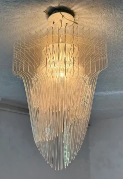 Hot Pamono Acrylic Chandelier by Zaha Hadid