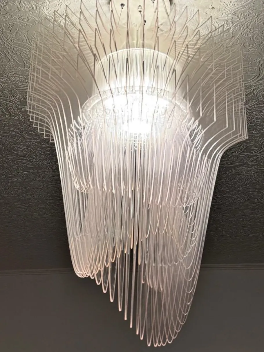 Hot Pamono Acrylic Chandelier by Zaha Hadid