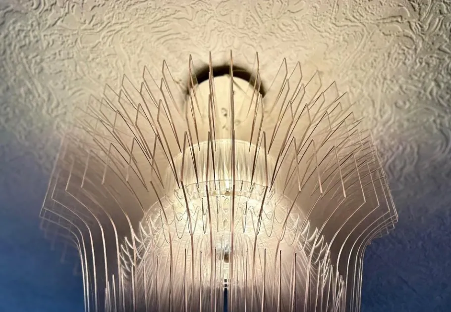 Hot Pamono Acrylic Chandelier by Zaha Hadid