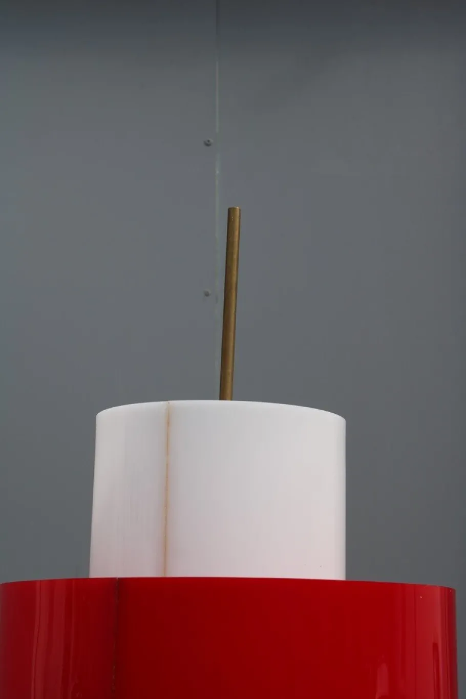 Online Pamono Acrylic Glass & Brass Floor Lamp from Stilnovo, 1950s