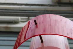 Online Pamono Acrylic Glass & Brass Floor Lamp from Stilnovo, 1950s