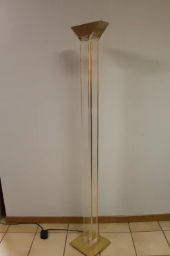 Discount Pamono Acrylic Glass Floor Lamp, 1980s