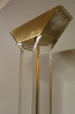 Discount Pamono Acrylic Glass Floor Lamp, 1980s