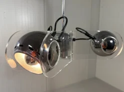 Online Pamono Acrylic Glass Hanging Lamp in the style of Gino Sarfatti, 1970s