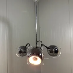 Online Pamono Acrylic Glass Hanging Lamp in the style of Gino Sarfatti, 1970s