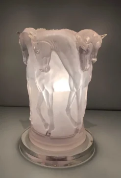 Online Pamono Acrylic Glass Horses Lamp in the the style of Lalique