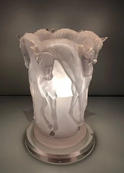 Online Pamono Acrylic Glass Horses Lamp in the the style of Lalique