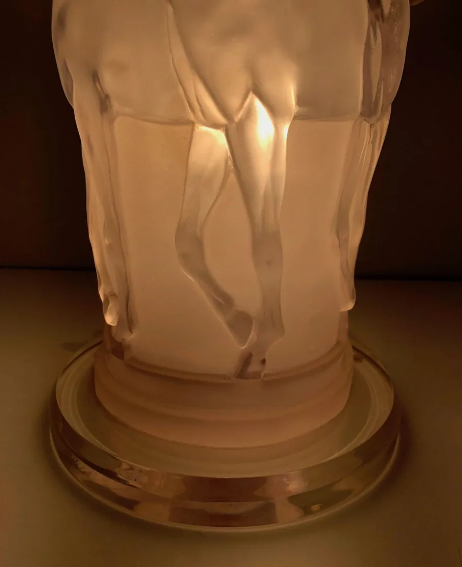 Online Pamono Acrylic Glass Horses Lamp in the the style of Lalique