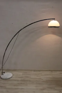 Pamono Adjustable Arc Floor Lamp attributed to Guzzini, 1970s