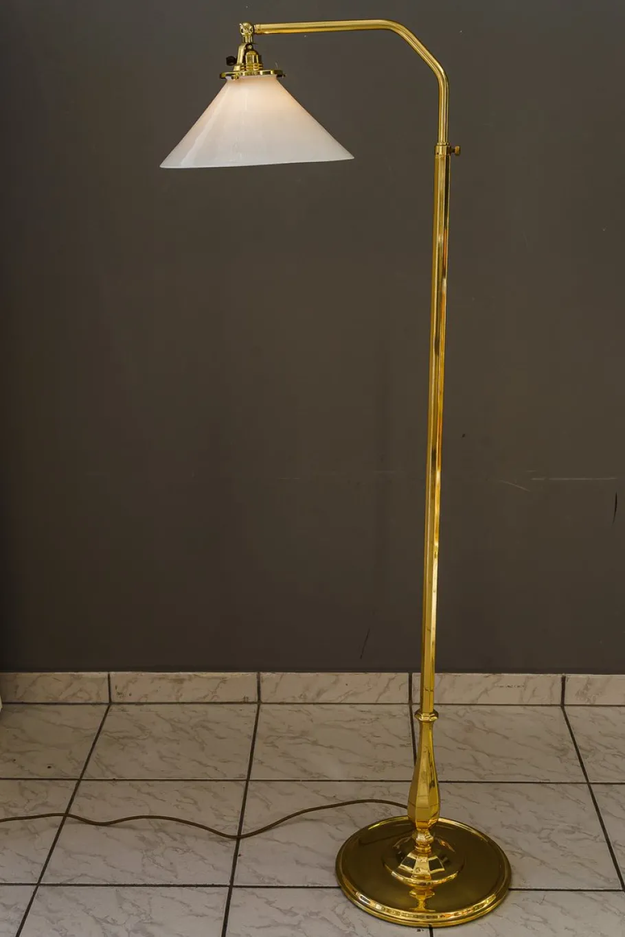 New Pamono Adjustable Art Deco Floor Lamp, 1920s