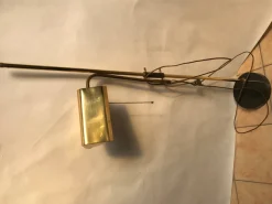 Discount Pamono Adjustable Brass Floor Lamp on Granite Base, 1970s