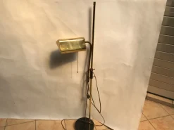 Discount Pamono Adjustable Brass Floor Lamp on Granite Base, 1970s