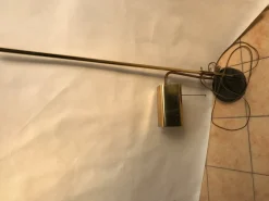 Discount Pamono Adjustable Brass Floor Lamp on Granite Base, 1970s