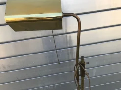 Discount Pamono Adjustable Brass Floor Lamp on Granite Base, 1970s