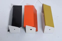 Discount Pamono Adjustable Colored Metal Sconces by Anvia, 1960s, Set of 3