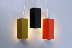 Discount Pamono Adjustable Colored Metal Sconces by Anvia, 1960s, Set of 3