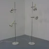 Pamono Adjustable Floor Lamps by Edi Franz for Swiss Lamps, 1960s, Set of 2