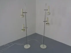 Pamono Adjustable Floor Lamps by Edi Franz for Swiss Lamps, 1960s, Set of 2