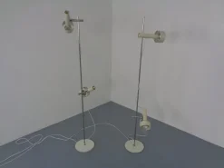 Pamono Adjustable Floor Lamps by Edi Franz for Swiss Lamps, 1960s, Set of 2
