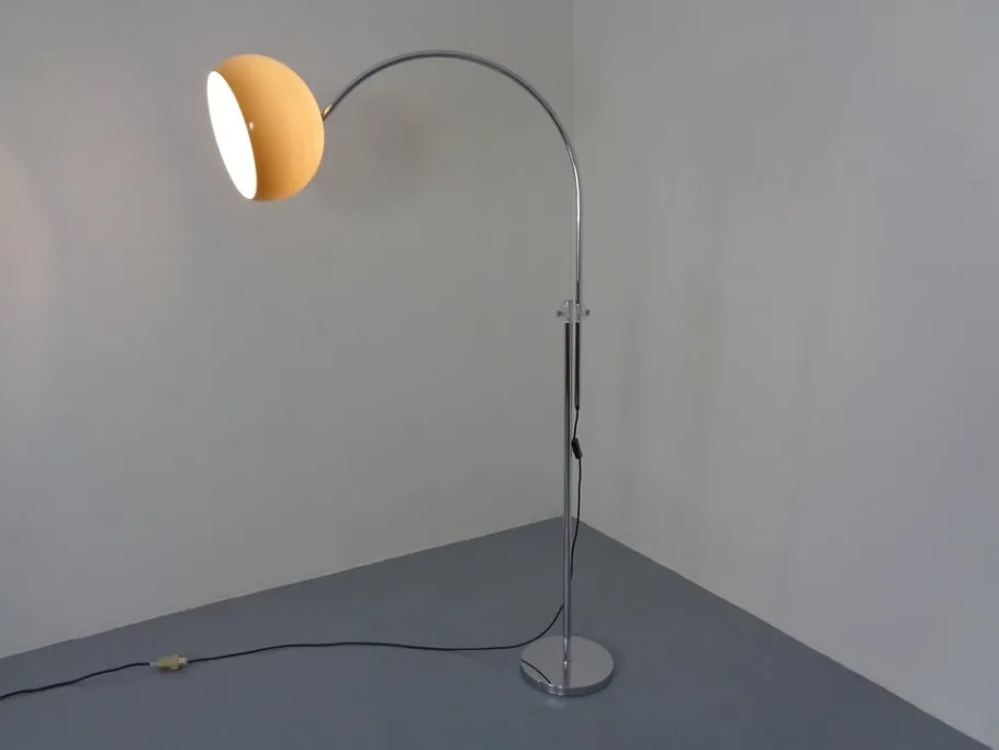 New Pamono Adjustable German Arc Lamp by Koch & Lowy for Omi, 1970s