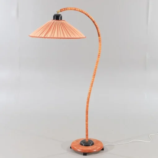 Best Pamono Adjustable Gooseneck Floor Lamp with Pink Shade from Markslöjd, Sweden, 1970s