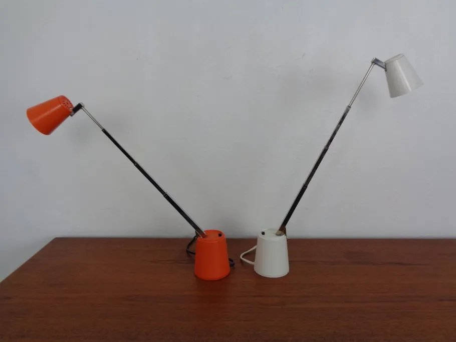 Online Pamono Adjustable Lampette Desk Lamps, Germany, 1960s, Set of 2