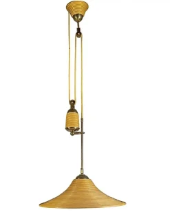 Clearance Pamono Adjustable Pencil Reed Bamboo Pendant Lamp, 1960s