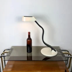 Clearance Pamono Adjustable Snoky Table Lamp by Bruno Gecchelin for Guzzini, Italy, 1970s