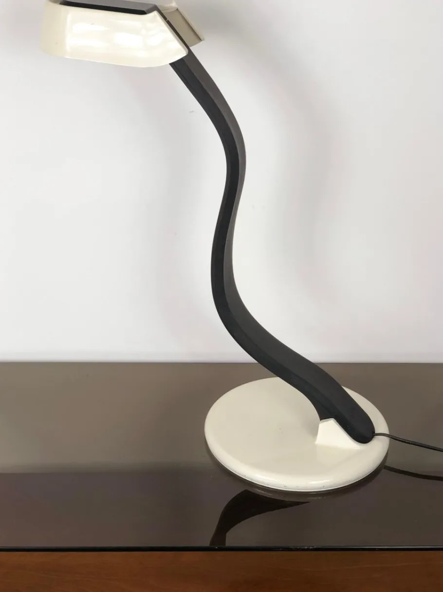 Clearance Pamono Adjustable Snoky Table Lamp by Bruno Gecchelin for Guzzini, Italy, 1970s