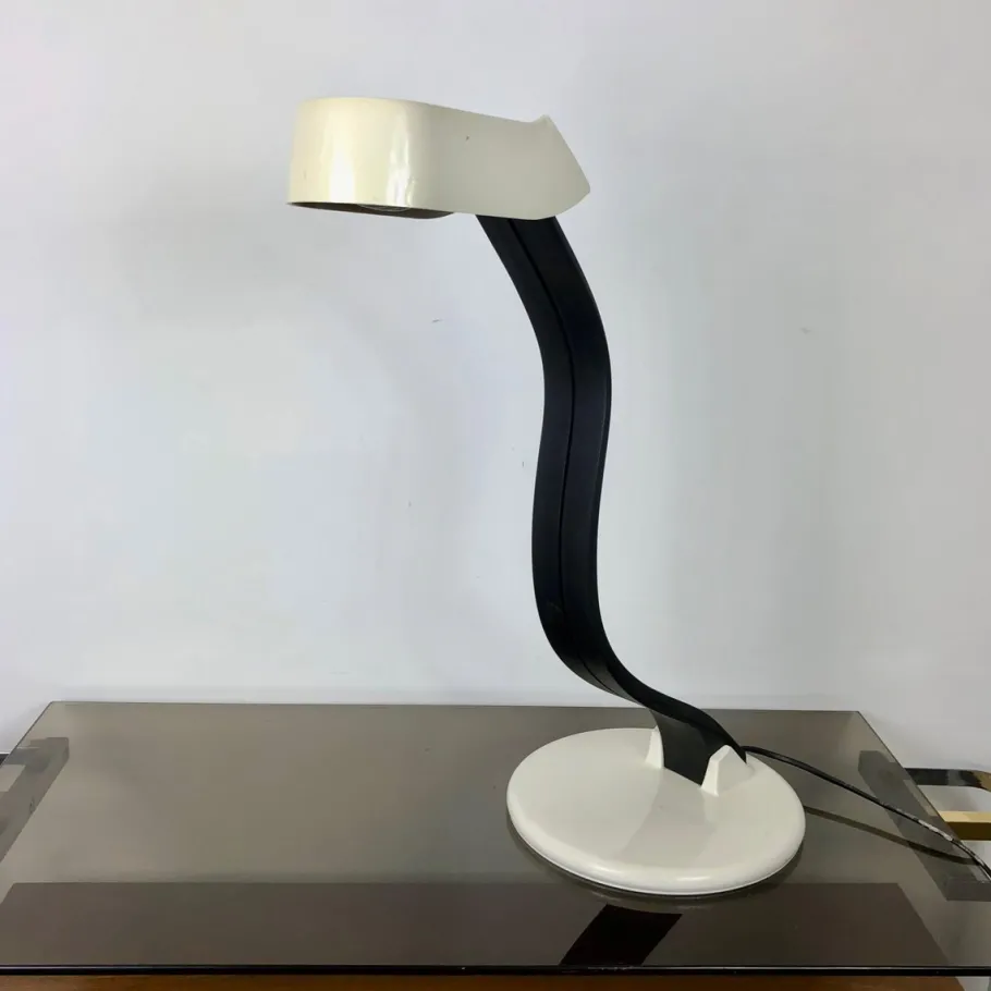 Clearance Pamono Adjustable Snoky Table Lamp by Bruno Gecchelin for Guzzini, Italy, 1970s