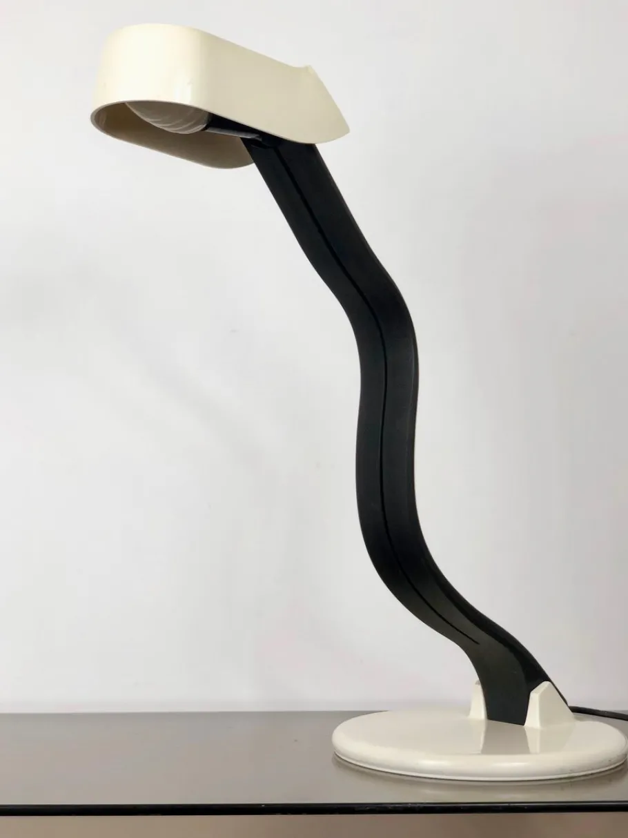 Clearance Pamono Adjustable Snoky Table Lamp by Bruno Gecchelin for Guzzini, Italy, 1970s