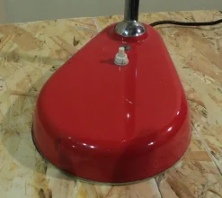 Clearance Pamono Adjustable Steel and Enamel Table Lamp from Seminara Torino, 1950s
