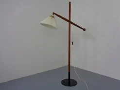Sale Pamono Adjustable Teak Floor Lamp Model 325 by Vilhelm Wohlert for Le Klint, Denmark, 1950s