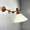 Sale Pamono Adjustable Teak Wall Lamp from Dyrlund, Denmark, 1960s