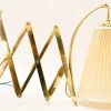 Discount Pamono Adjustable Wall Lamp with Fabric Shade, Vienna, 1950s