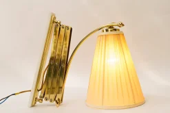 Discount Pamono Adjustable Wall Lamp with Fabric Shade, Vienna, 1950s