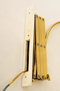 Discount Pamono Adjustable Wall Lamp with Fabric Shade, Vienna, 1950s