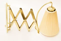Discount Pamono Adjustable Wall Lamp with Fabric Shade, Vienna, 1950s
