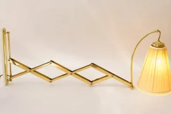 Discount Pamono Adjustable Wall Lamp with Fabric Shade, Vienna, 1950s