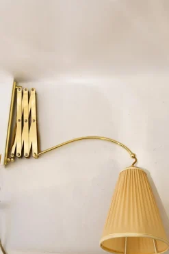 Discount Pamono Adjustable Wall Lamp with Fabric Shade, Vienna, 1950s