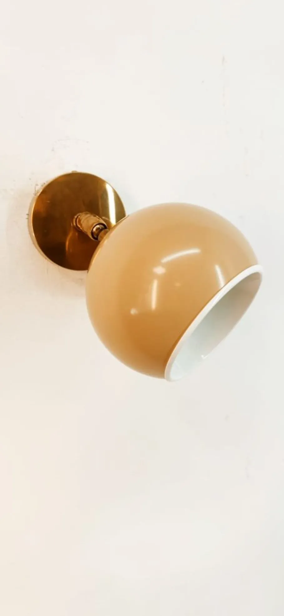 Online Pamono Adjustable Wall Light with Cream-Colored Metal Dome