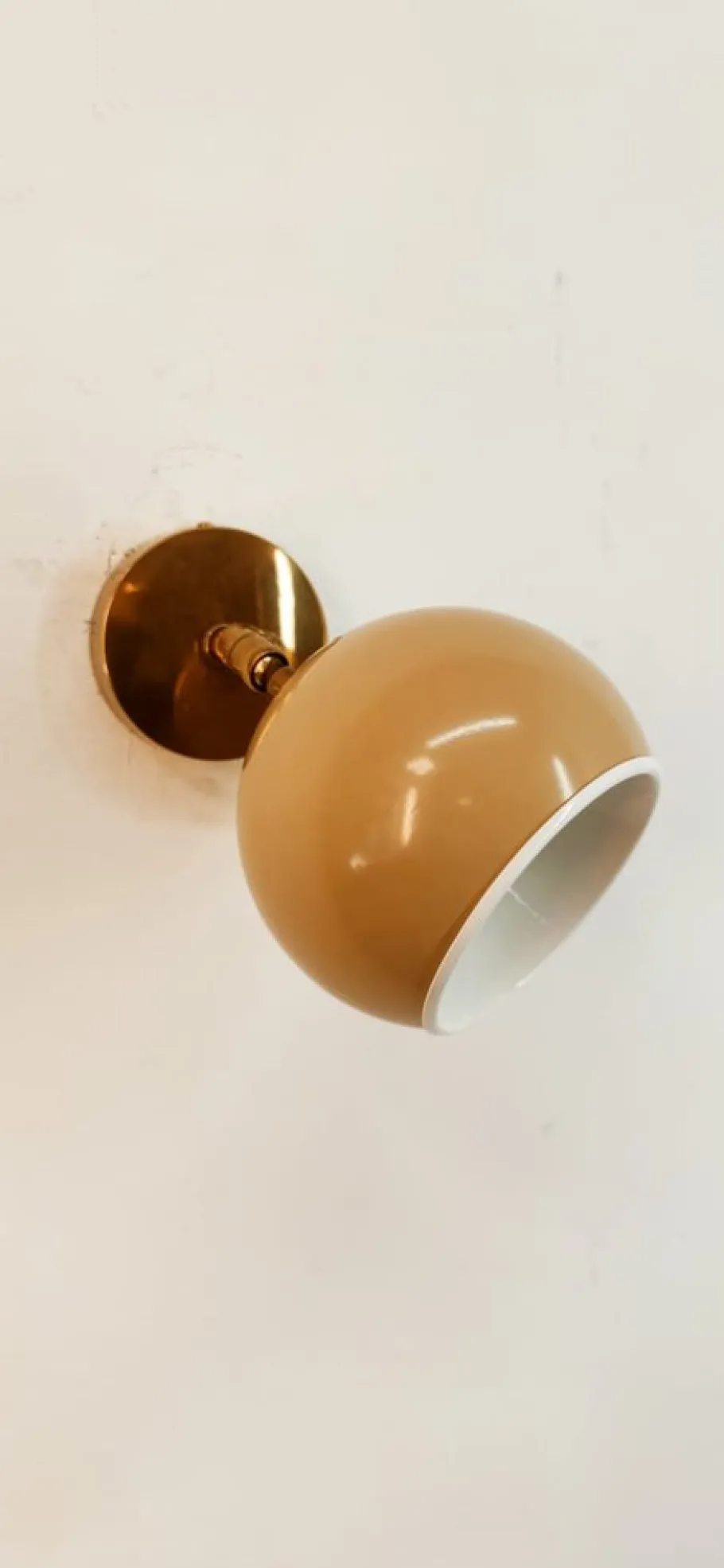 Online Pamono Adjustable Wall Light with Cream-Colored Metal Dome