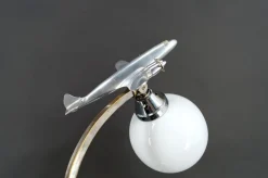 Pamono Airplane Lamp in Chrome and Aluminum, 1930s