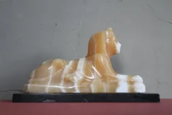 Discount Pamono Alabaster and Marble Sphynx Lamp, 1930s
