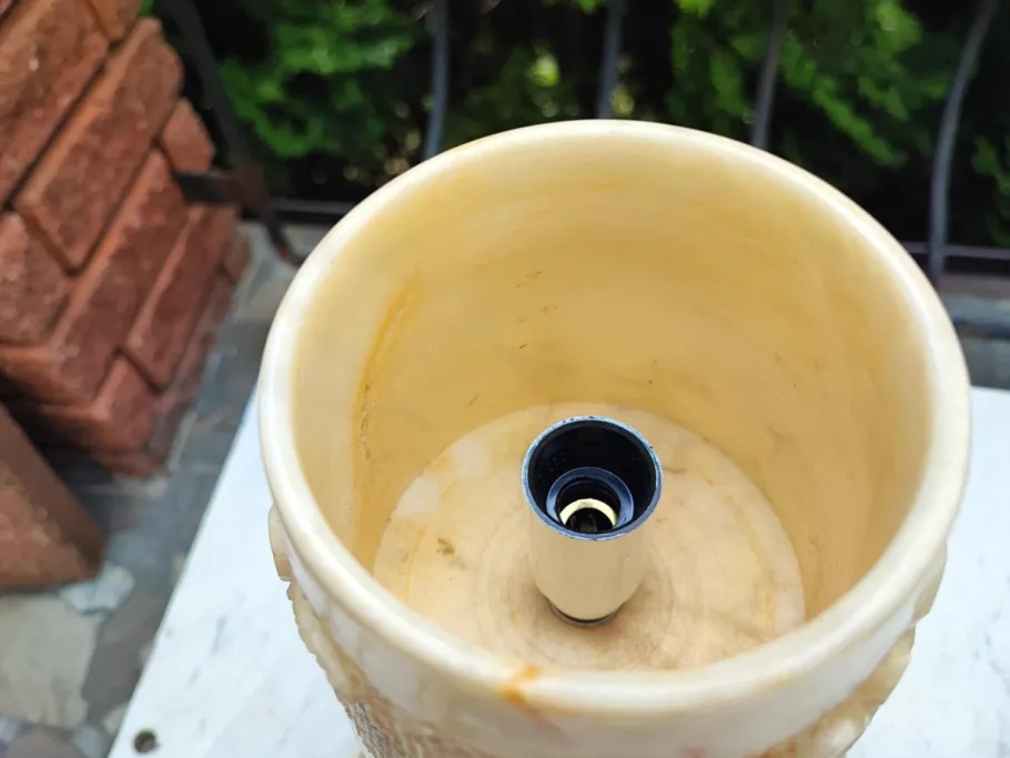 New Pamono Alabaster Study Lamp, 1970s